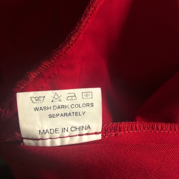 Formal burgundy summer dress - Picture 4 of 5